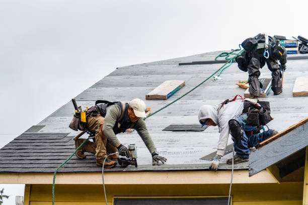 Professional Gutter Installation technician working in Earlville, PA
